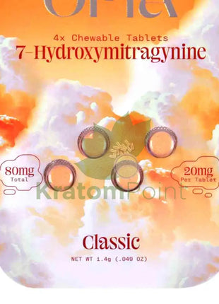 Opia 7-Hydroxymitragynine Classic Kratom 4 Tablets