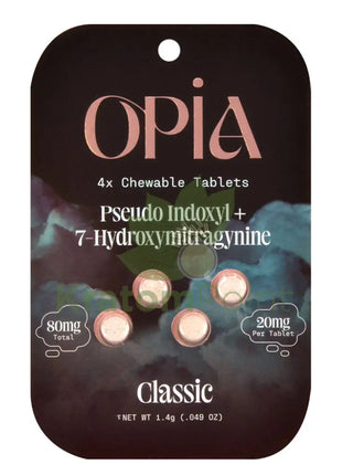 Opia 7-Hydroxymitragynine + Pseudo Classic Kratom 4 Tablets Hydroxy