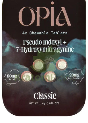 Opia 7-Hydroxymitragynine + Pseudo Classic Kratom 4 Tablets Hydroxy