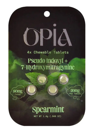 Opia 7-Hydroxymitragynine + Pseudo Spearmint Kratom 4 Tablets Hydroxy