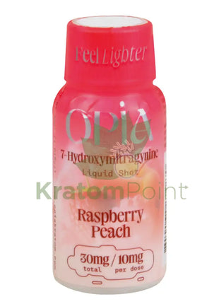 Opia 7-Hydroxymitragynine Raspberry Peach Kratom Liquid Shots 1Ct Hydroxy