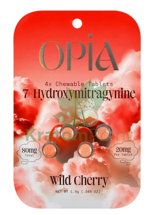 Opia 7-Hydroxymitragynine Wild Cherry Kratom 4 Tablets Hydroxy