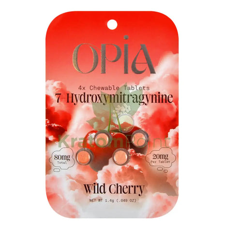 Opia 7-Hydroxymitragynine Wild Cherry Kratom 4 Tablets Hydroxy