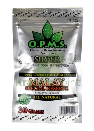 Opms Kratom 15G 30 Capsules Malay Special Reserve Opms