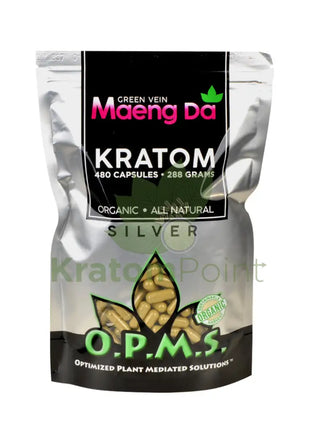 OPMS Kratom 480 Capsules Maeng Da