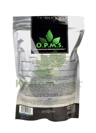 OPMS Kratom 480 Capsules Thai-back