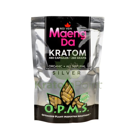 Opms Kratom 480 Capsules Red Vein Maeng Da Opms