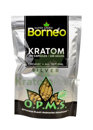 Opms Kratom 480 Capsules Super Green Borneo Opms