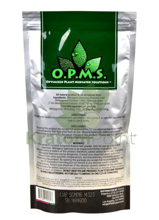 Opms Kratom Powder 16Oz Green Vein Maeng Da Opms