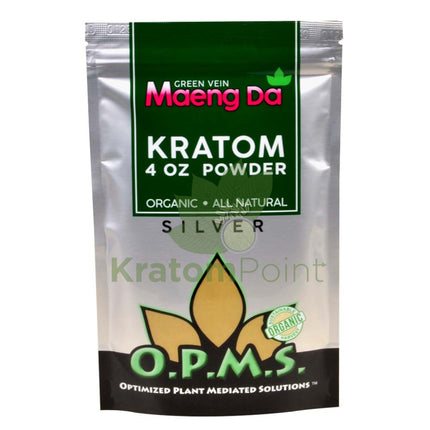 Opms Kratom Powder 4Oz Green Vein Maeng Da Opms