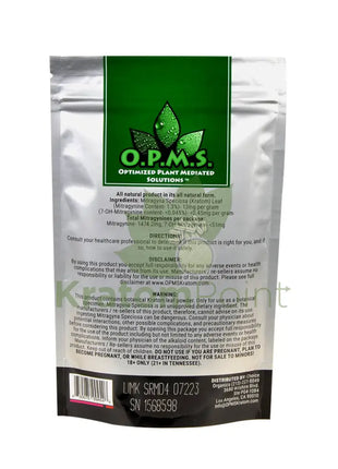 Opms Kratom Powder 4Oz Red Vein Maeng Da Opms