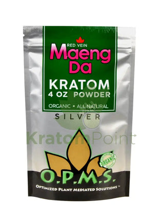 Opms Kratom Powder 4Oz Red Vein Maeng Da Opms