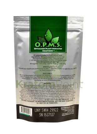 Opms Kratom Powder 4Oz White Vein Indo Opms