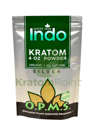 Opms Kratom Powder 4Oz White Vein Indo Opms