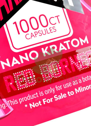 Pain Out (Maxx Out) Kratom Capsules 1000Ct Red Borneo Pain Out