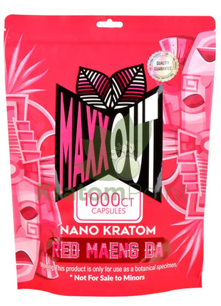 Pain Out (Maxx Out) Kratom Capsules 1000Ct Red Maeng Da Pain Out