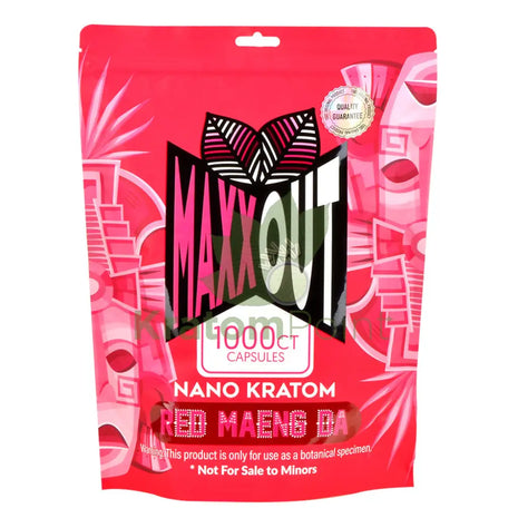 Pain Out (Maxx Out) Kratom Capsules 1000Ct Red Maeng Da Pain Out