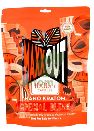 Pain Out (Maxx Out) Kratom Capsules 1000Ct Special Blend Pain Out