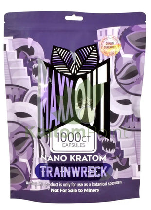 Pain Out (Maxx Out) Kratom Capsules 1000Ct Train Wreck Pain Out