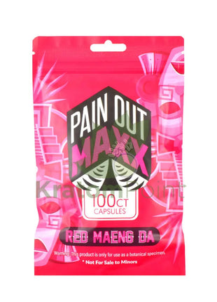 Pain Out Kratom Capsules 100Ct Red Maeng Da Pain Out