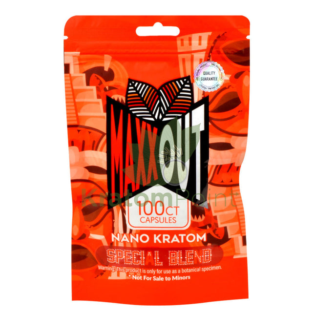 Pain Out (Maxx Out) Kratom Capsules 100Ct Special Blend Pain Out