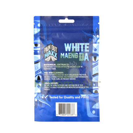 Pain Out Kratom Capsules 100Ct White Maeng Da Pain Out-back