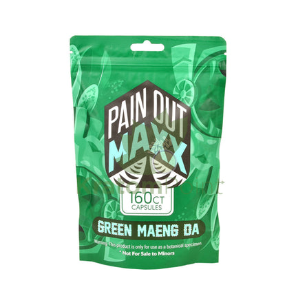 Pain Out Kratom Capsules 160count Green Maeng Da