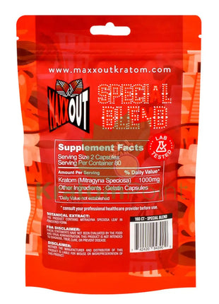 Pain Out (Maxx Out) Kratom Capsules 160Ct Special Blend Pain Out