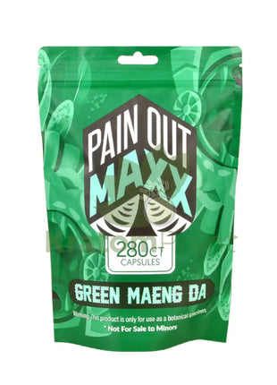 Pain Out Kratom 280 count capsules Green Maeng Da