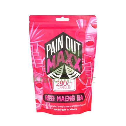 Pain Out Kratom 280 count capsules Red Maeng Da