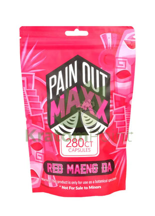 Pain Out Kratom 280 count capsules Red Maeng Da