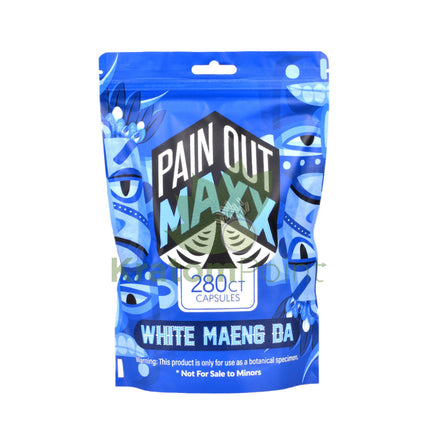Pain Out Kratom 280 count capsules White Maeng Da