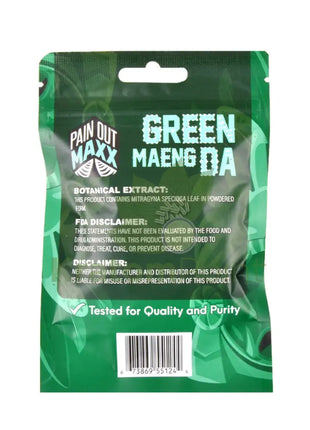 Pain Out Kratom Capsules 40Ct Green Maeng Da Pain Out-back