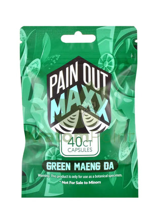 Pain Out Kratom Capsules 40Ct Green Maeng Da Pain Out