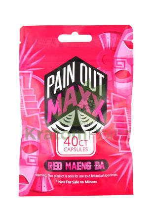 Pain Out Kratom Capsules 40Ct Red Maeng Da Pain Out