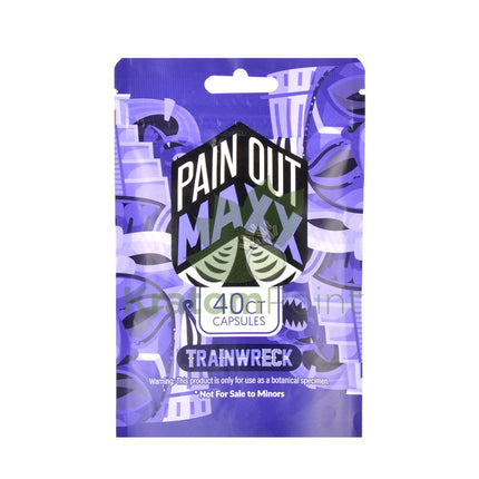 Pain Out Kratom Capsules 40Ct Trainwreck Pain Out