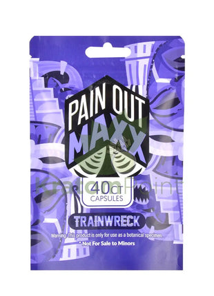 Pain Out Kratom Capsules 40Ct Trainwreck Pain Out