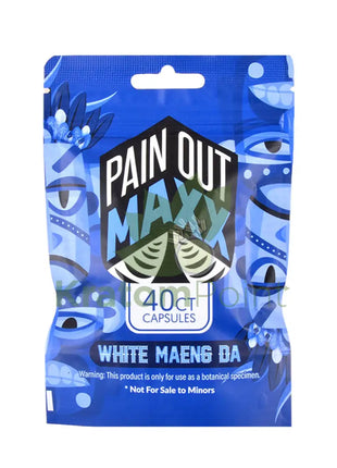 Pain Out Kratom Capsules 40Ct White Maeng Da Pain Out