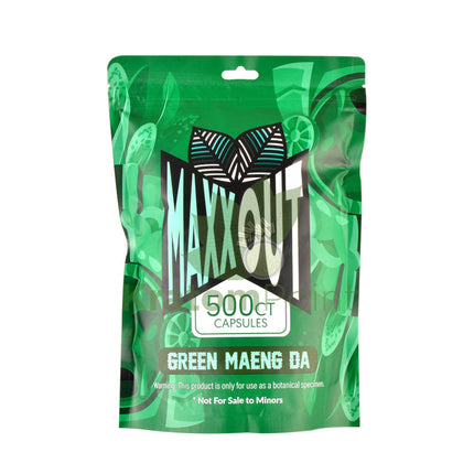 Pain Out (Maxx Out) Kratom Capsules 500Ct Green Maeng Da Pain Out