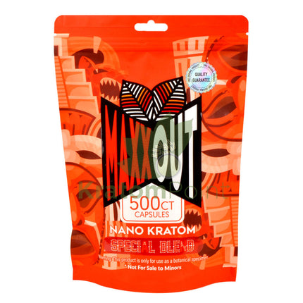 Pain Out (Maxx Out) Kratom Capsules 500Ct Special Blend Pain Out