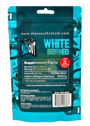 Pain Out (Maxx Out) Kratom Powder 100G White Borneo Pain Out