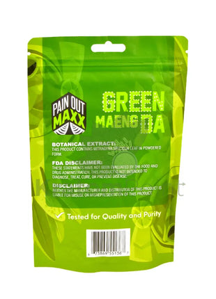 Pain Out Kratom Powder 160gram Green Maeng Da-back