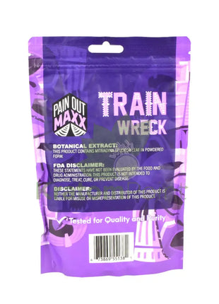 Pain Out Kratom Powder 160gram Train Wreck-back