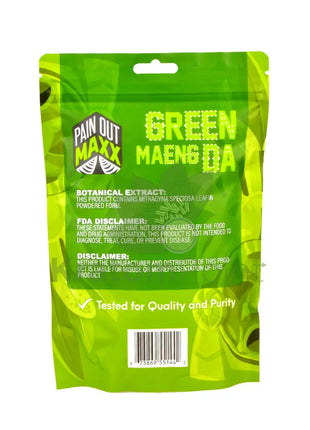 Pain Out Kratom 280 gram Powder Green Maeng Da-back