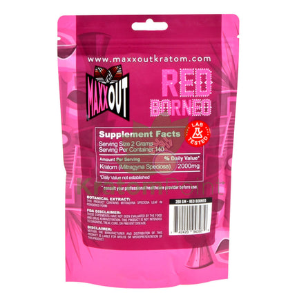 Pain Out (Maxx Out) Kratom Powder 280G Red Borneo Pain Out