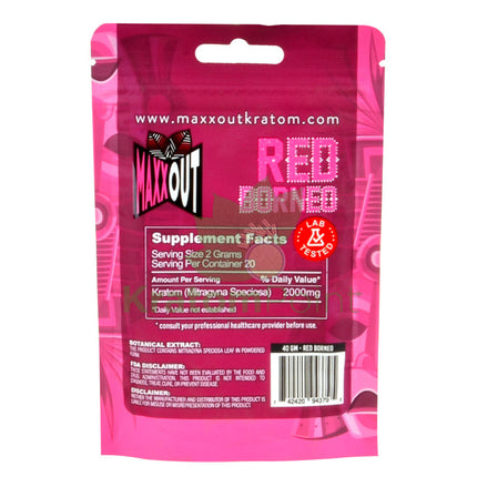 Pain Out (Maxx Out) Kratom Powder 40G Red Borneo Pain Out