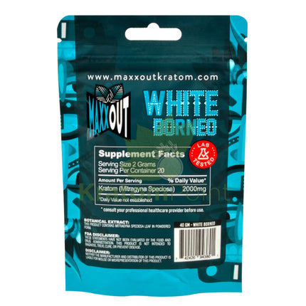 Pain Out (Maxx Out) Kratom Powder 40G White Borneo Pain Out