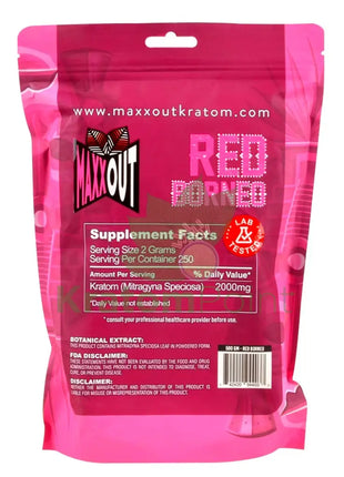 Pain Out (Maxx Out) Kratom Powder 500G Red Borneo Pain Out