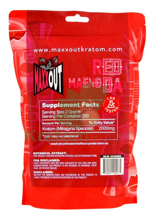 Pain Out (Maxx Out) Kratom Powder 500G Red Maeng Da Pain Out