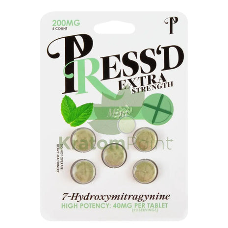 Press’d 7-Oh Extra Strength Mint Tablets 5Ct Hydroxy